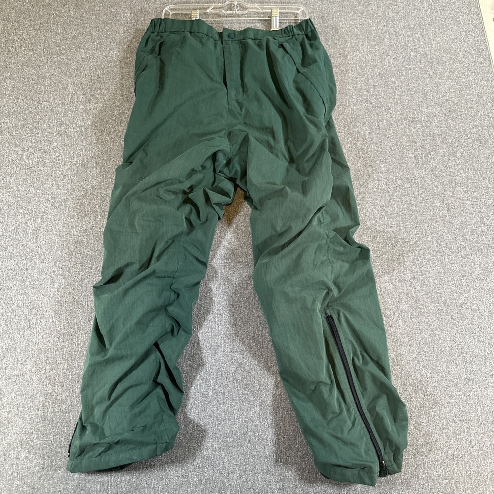 Eddie Bauer Gore Tex Snow Pants Mens Medium Green Waterproof Ski Snowboard